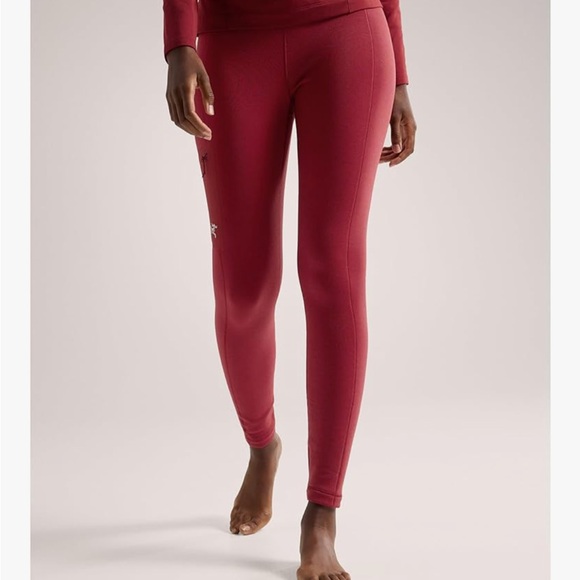 Arc'teryx Pants - Arc’teryx heavyweight rho leggings women bordeaux
